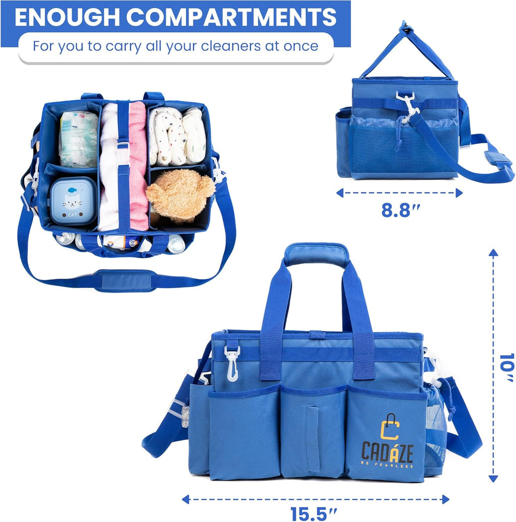 Large Cleaning Caddy Bag with 4 Adjustable Dividers R224181