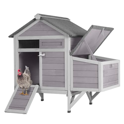 Chicken Coop with Nesting Box Waterproof Duck Coop G79602