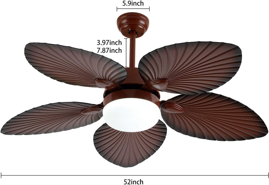 52 Inch LED Ceiling Fan with Remote T404474