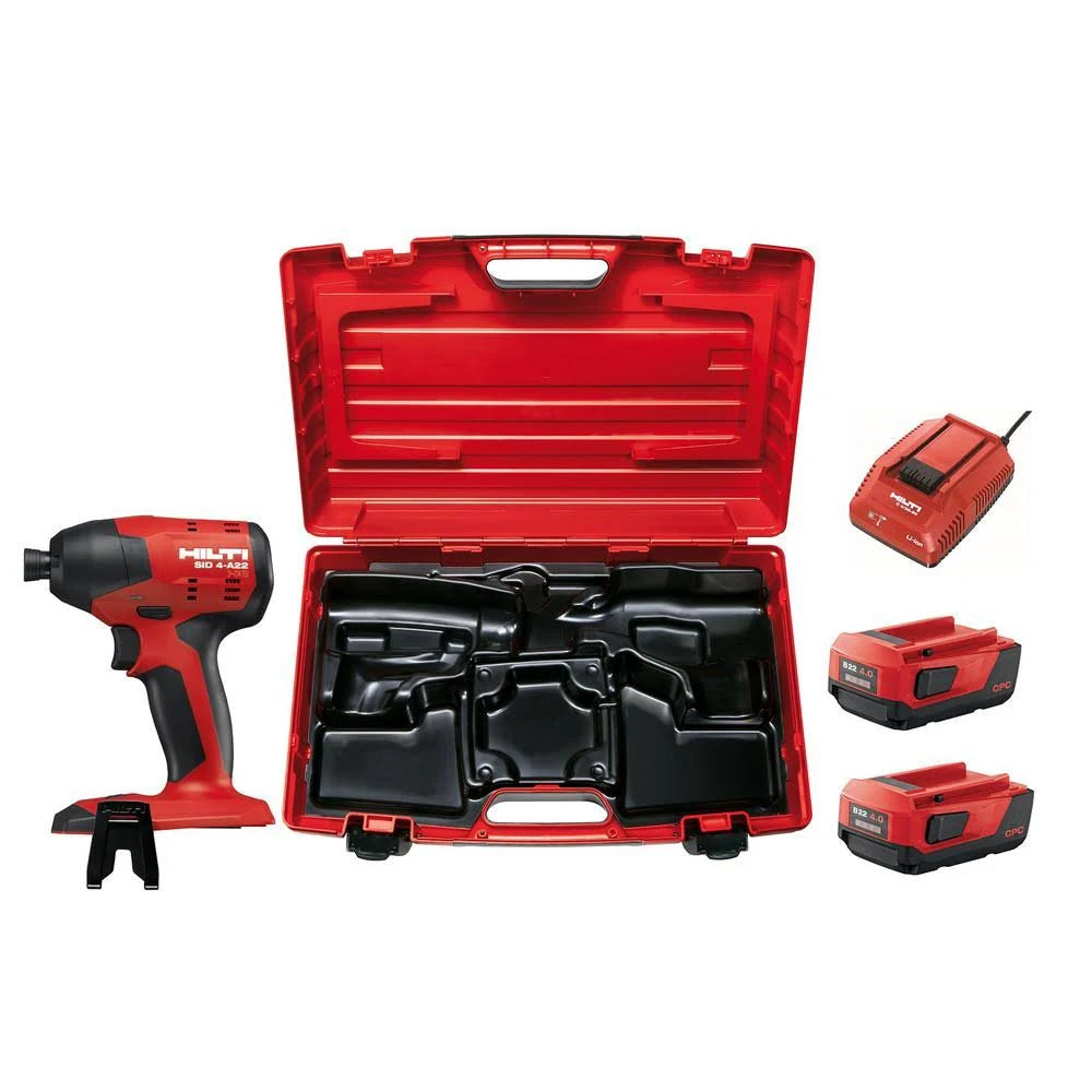 22-Volt Lithium-Ion 1/4 in. Hex Cordless Brushless Impact Driver with Case Z74771