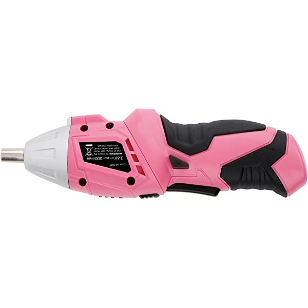 135 Piece Pink Household Tool Kit with Cordless Screwdriver X993985
