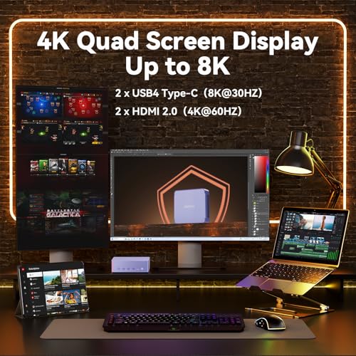 Mini PC AMD Ryzen 7 8745HS 32GB DDR5 RAM 1TB PCIe SSD Z7422