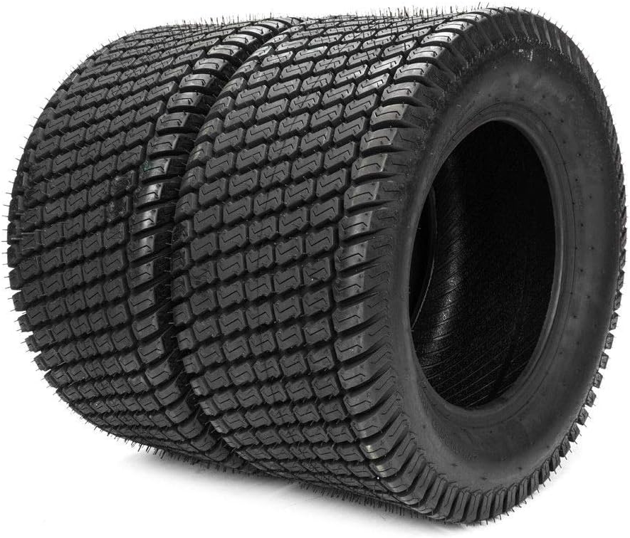 Set of 2 24x12.00-12 Lawn Mower Tires 4 Ply Tubeless A813