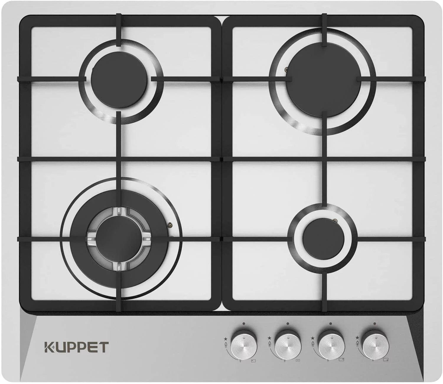 24 Inch 4 Burner Stainless Steel Gas Cooktop F58053