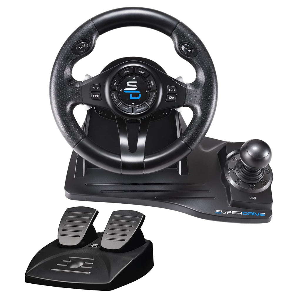 Steering Racing Wheel with Pedals, Paddles, Shifter and Vibration N72146