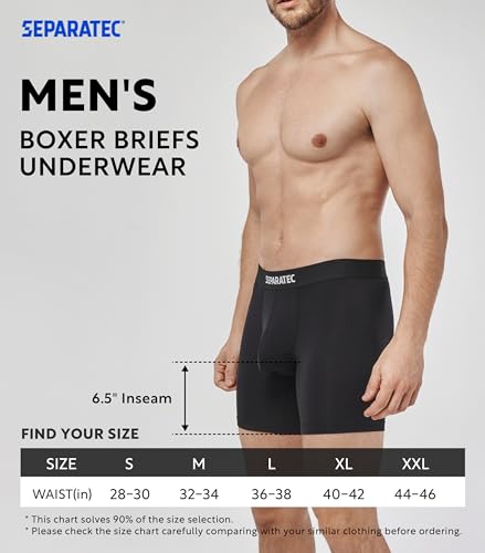 Men’s Boxer Briefs with Dual Pouch Bamboo Rayon 3 Pack J226500