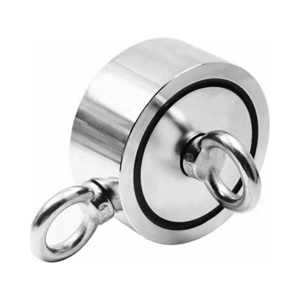1300 Lbs Pull Force Neodymium Fishing Magnet Kit with Rope and Carabiner U6365