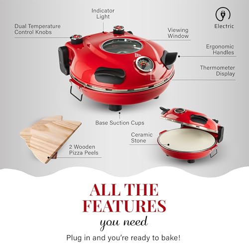 Cream Electric Pizza Oven T797763