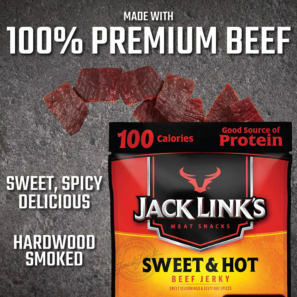 Beef Jerky Sweet and Hot, 1.25 Oz, 2 Bags T2270