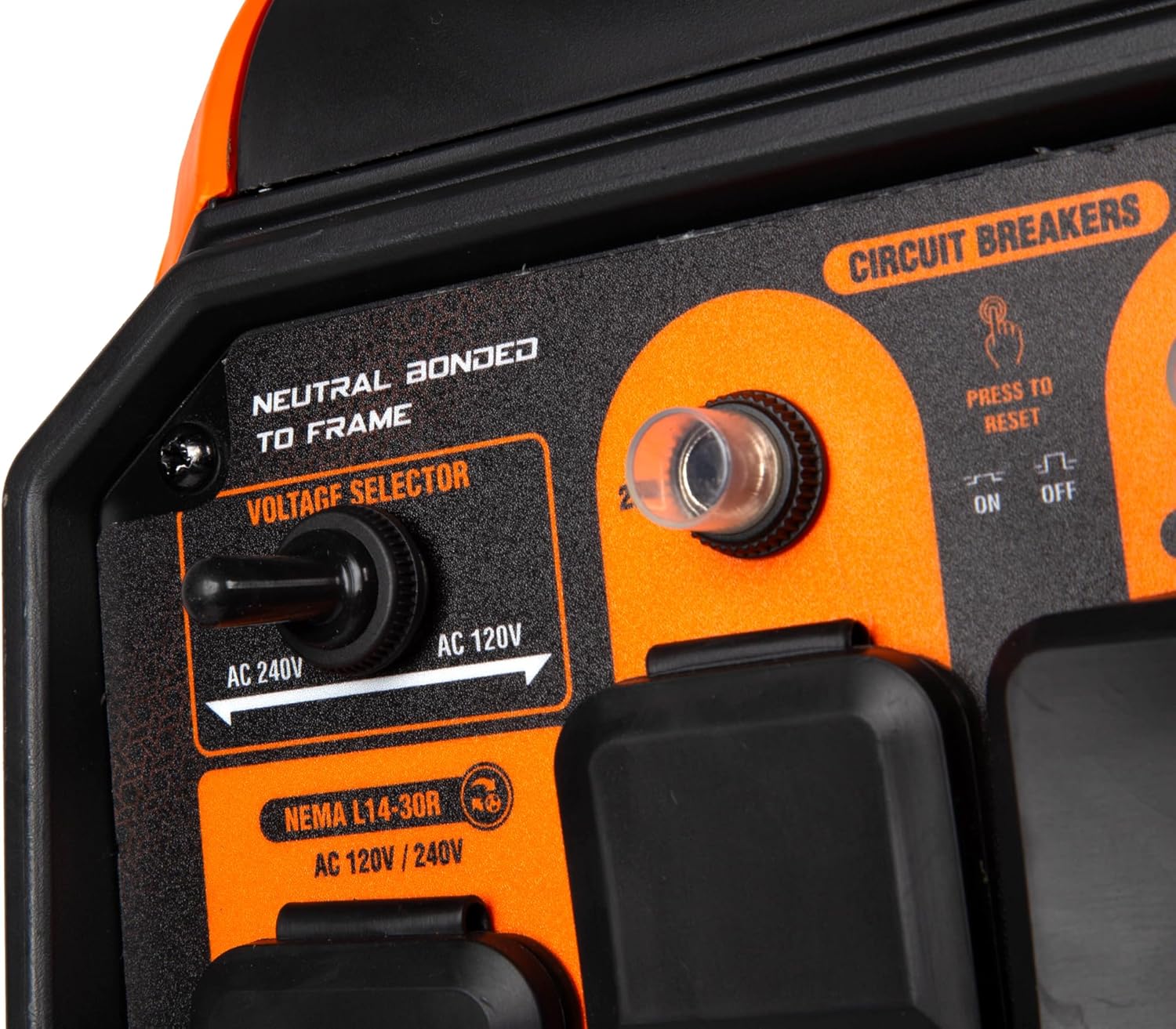 5000-Watt Dual Fuel Portable Inverter Generator with Electric Vehicle Charging Ports E400