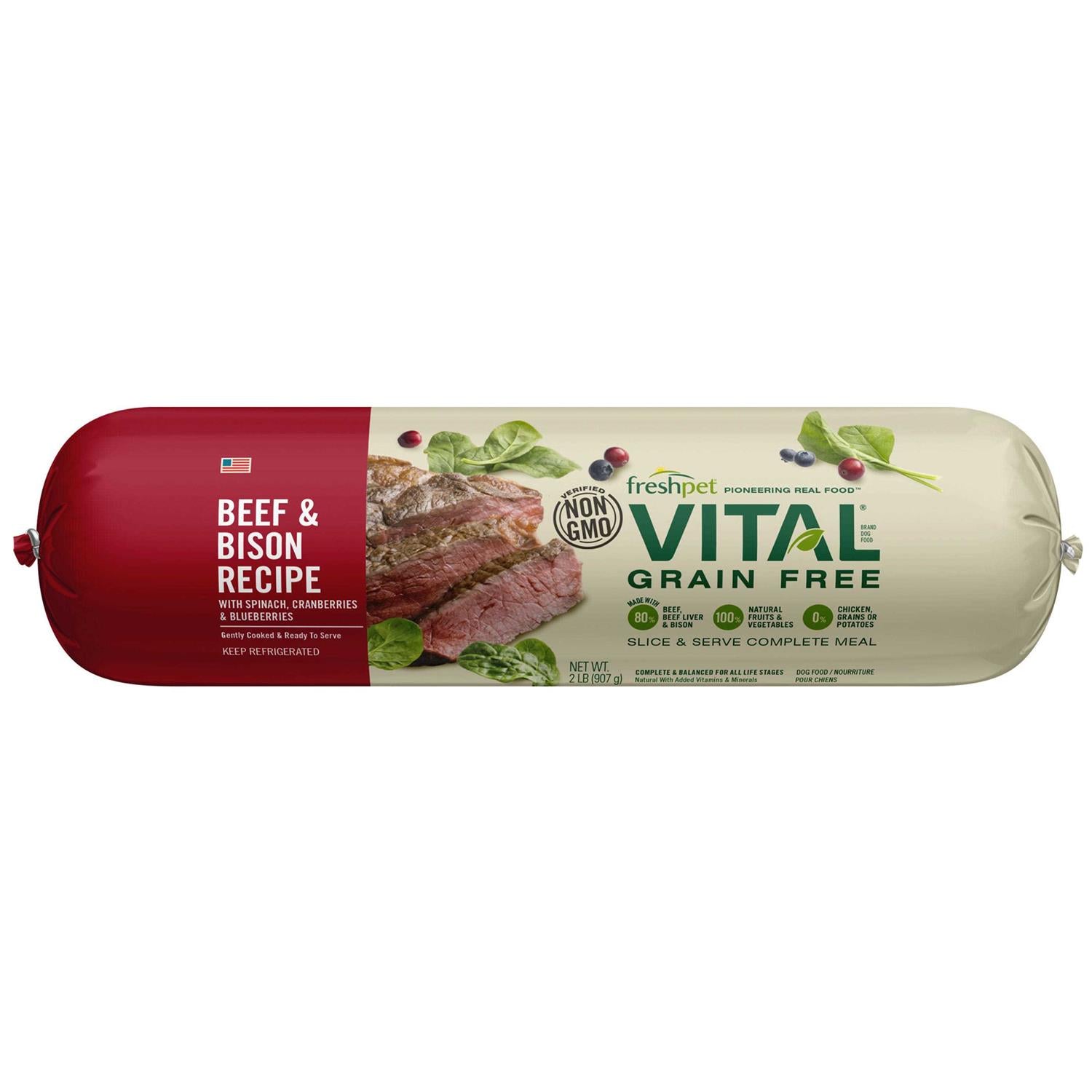 Grain-Free Beef & Bison Fresh Dog Food B434378