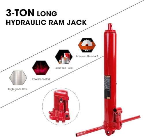 3 Ton Hydraulic Long Ram Jack U53589