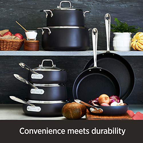 Hard Anodized Nonstick Sauce Pan 3.5 Quart Black W792525