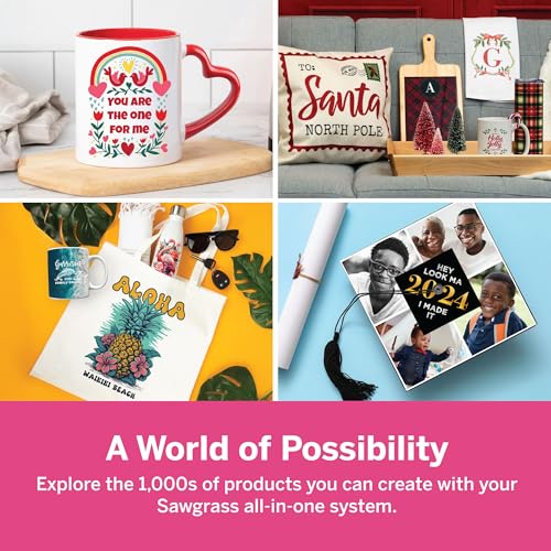 Sublimation Printer Starter Bundle with SubliJet UHD Inks and TruePix Sublimation Paper L5429