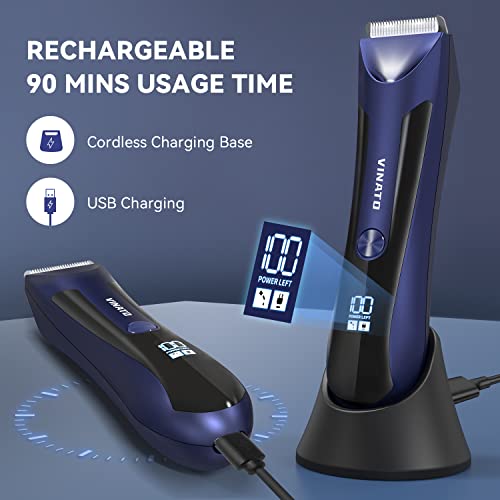 Waterproof Electric Body Hair Trimmer with Ceramic Blade B7520