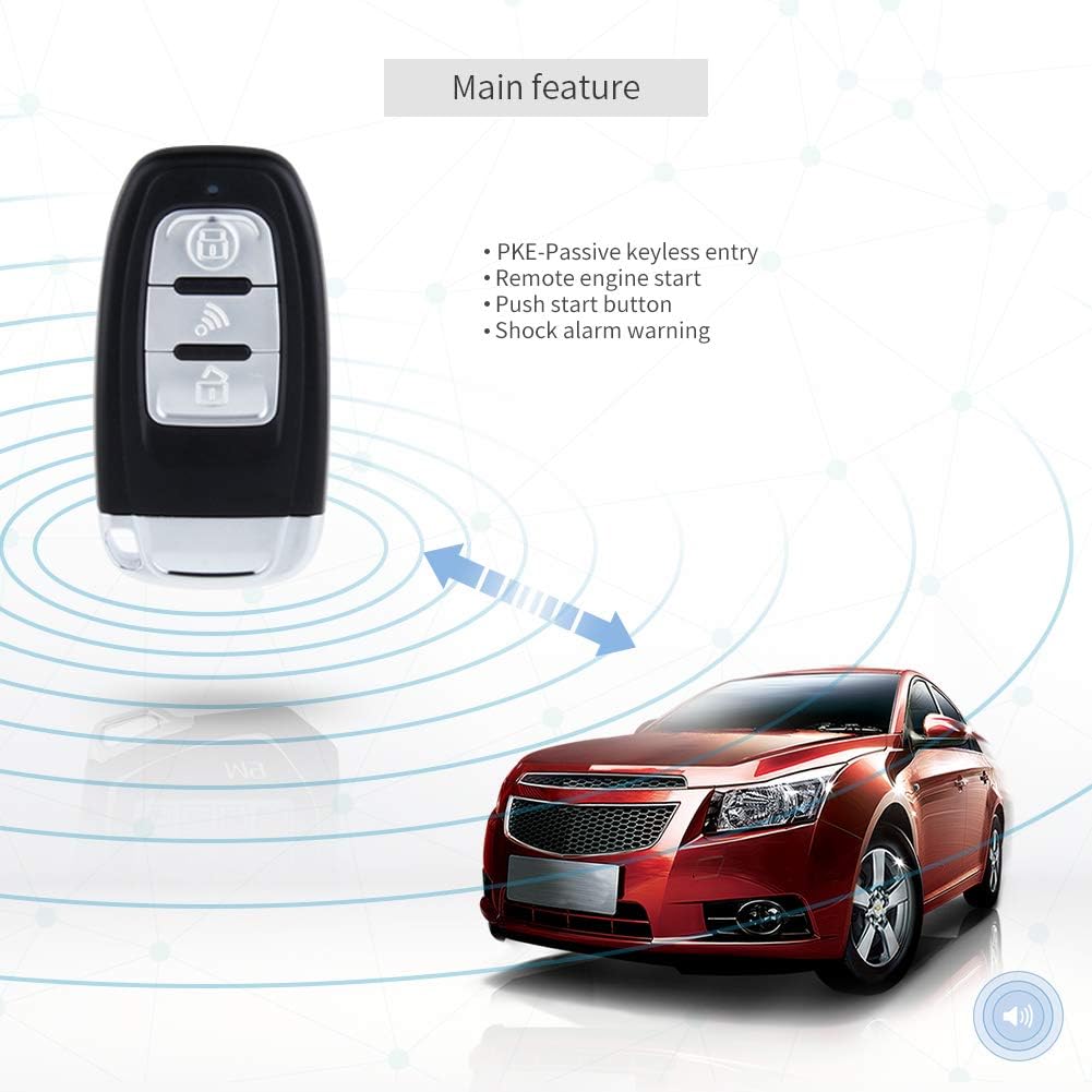 PKE Car Alarm Remote Starter Keyless Entry Push Start Button B28422