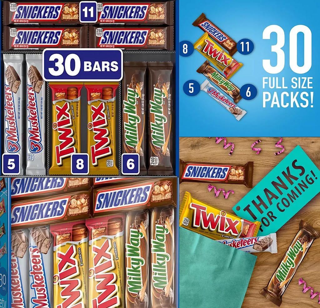 30 ct. Bulk Chocolate Candy Bars H812
