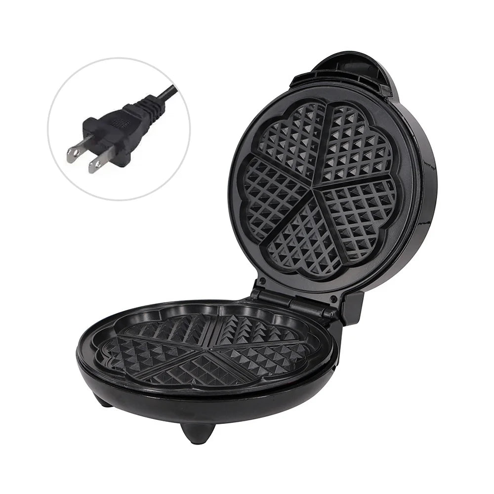 5 Heart-Shaped Waffle Electric Waffle Maker J164567