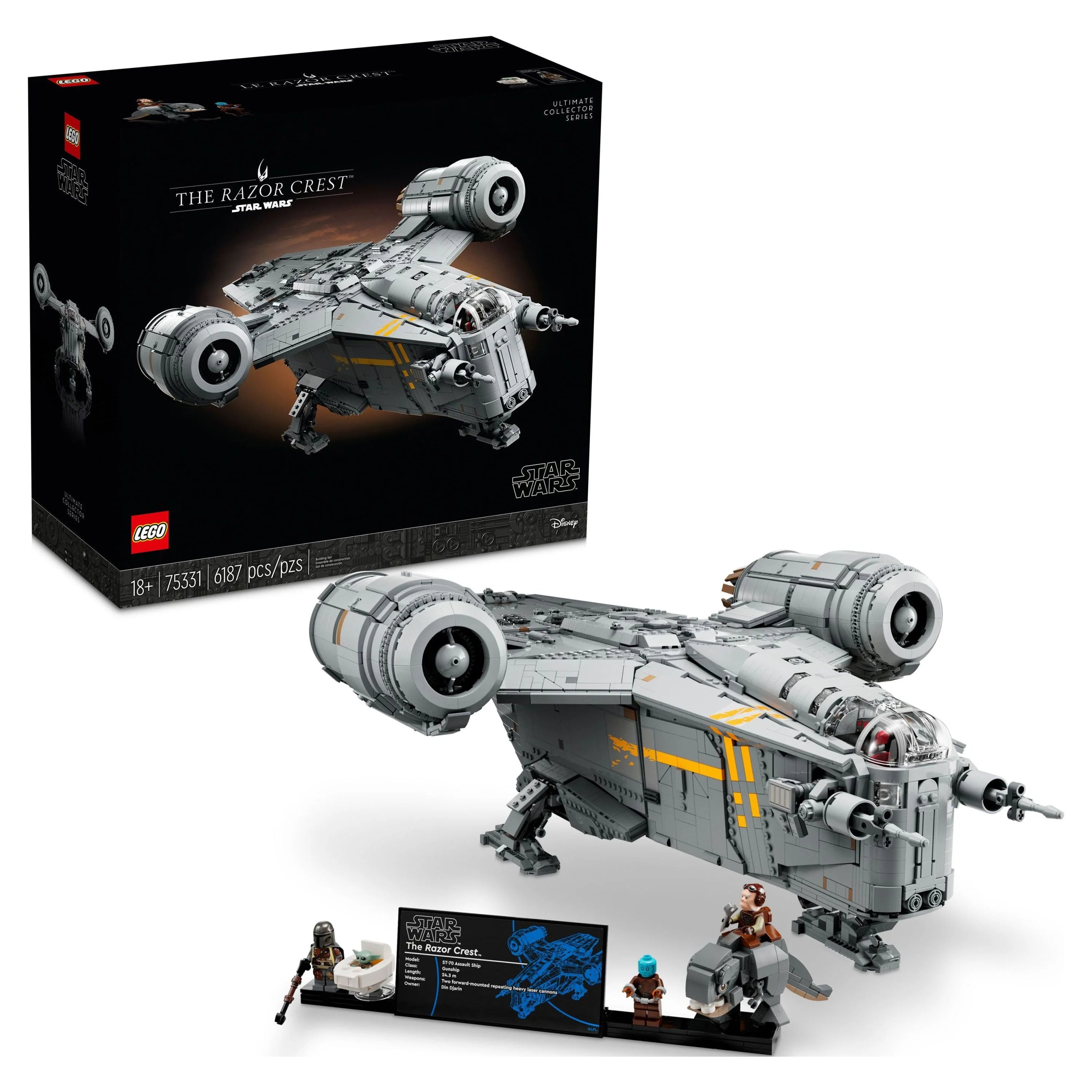 LEGO Star Wars The Razor Crest 75331 UCS Set Starship Model Kit Z27791