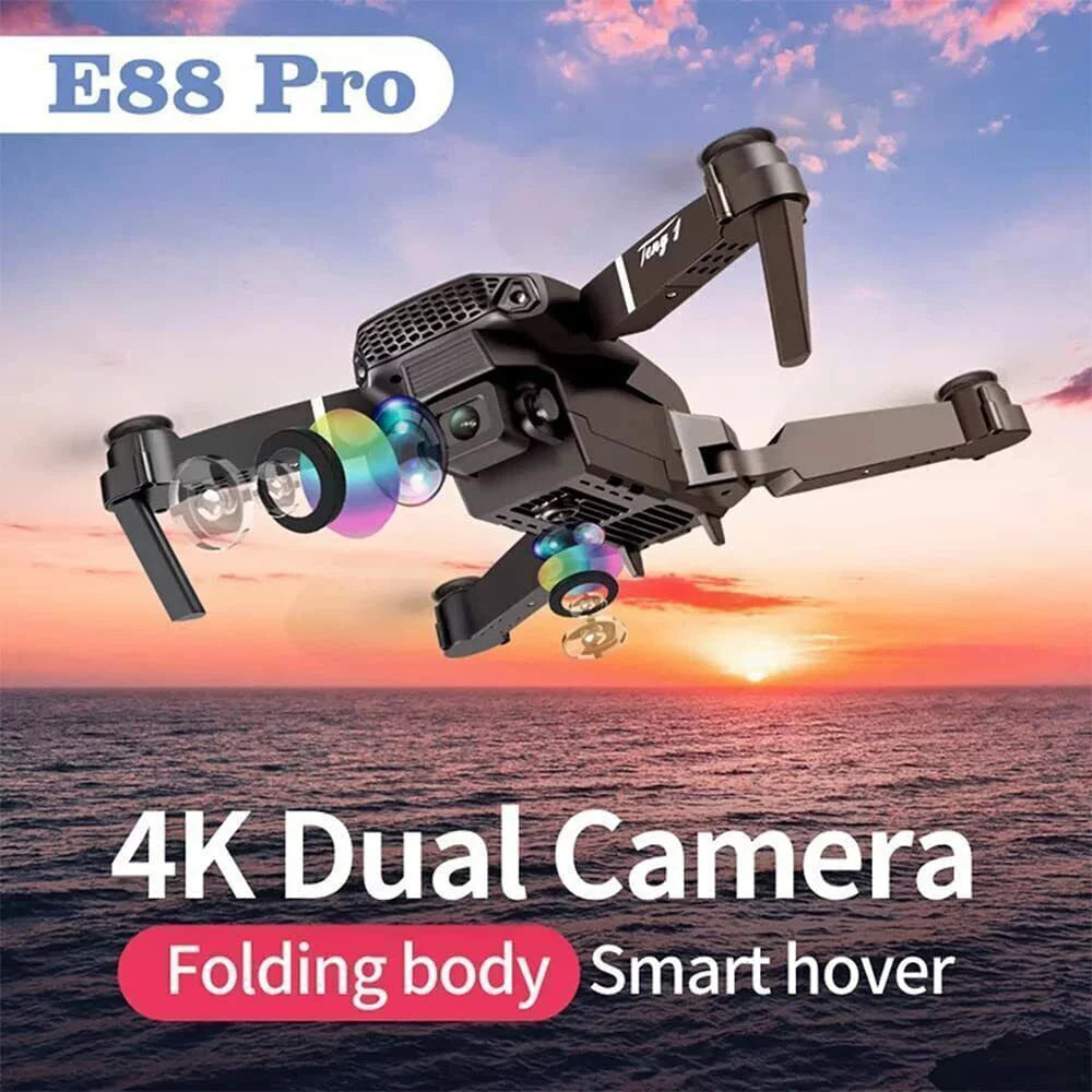 4k HD Wide Angle Camera WiFi Fpv Dual Camera Quadcopter L783939