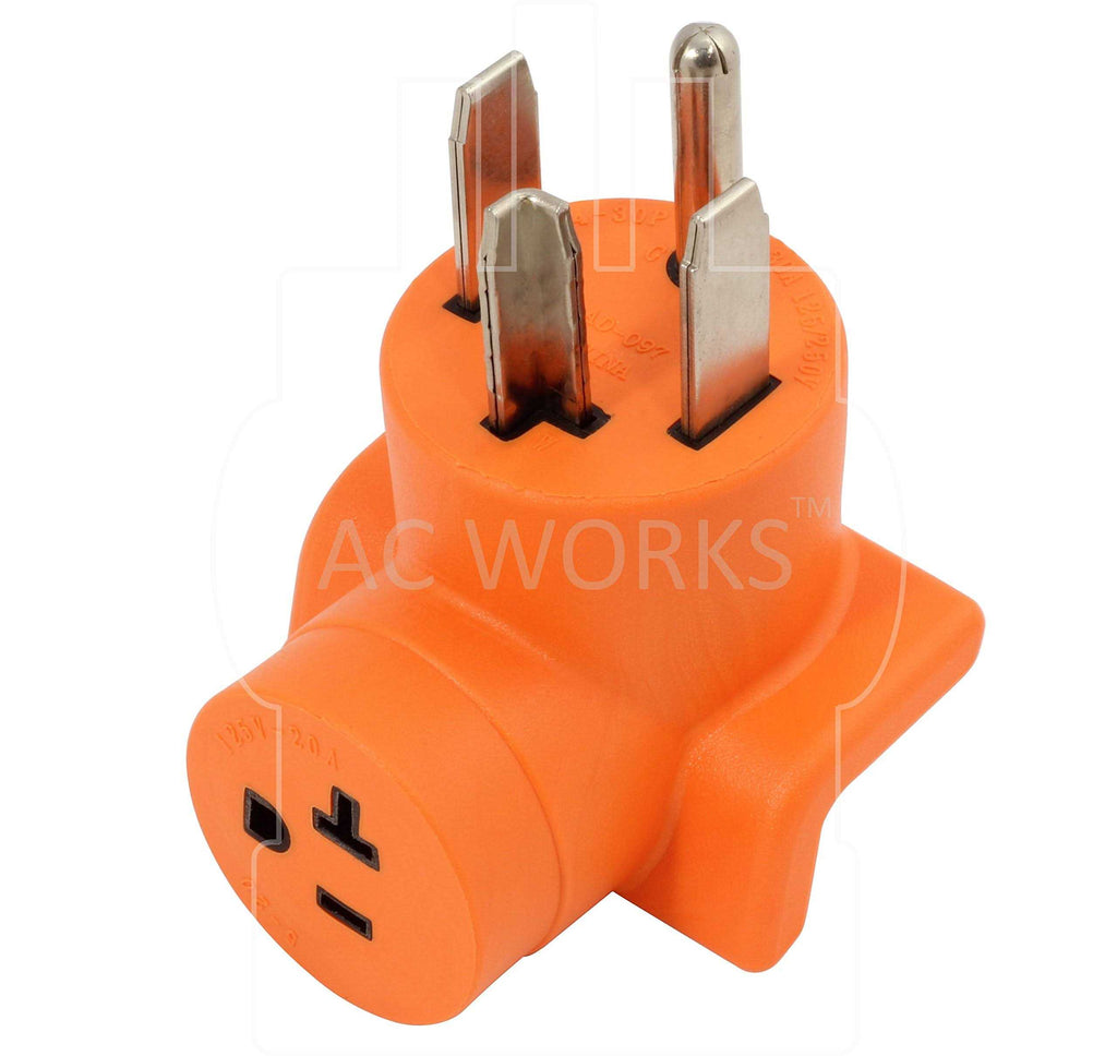 30 Amp 4-Prong Dryer Wall Outlet Adapter J57774