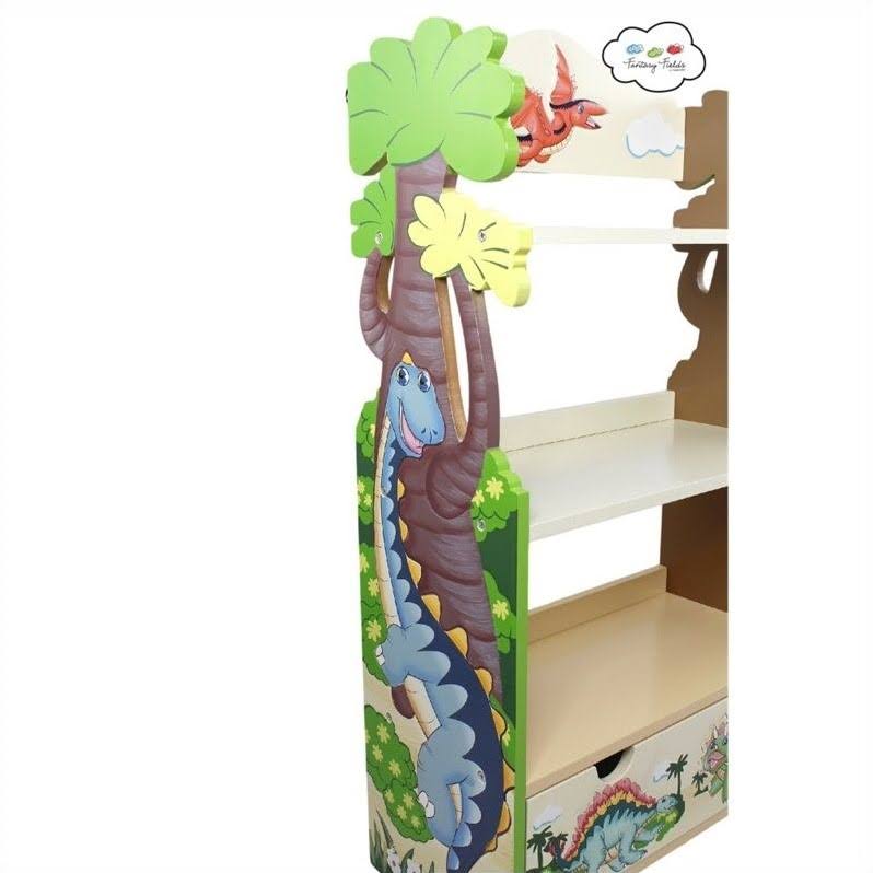 Dinosaur Kingdom Bookcase with 3 Shelves and Drawer M494