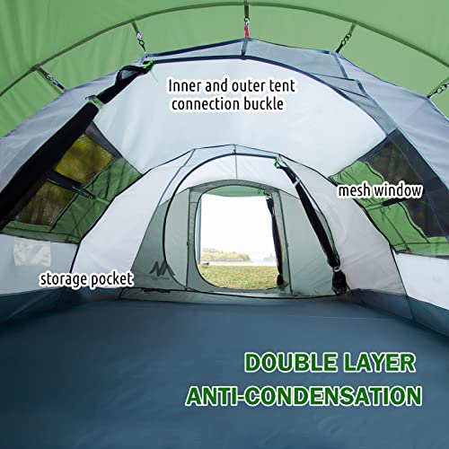 6 Person Double Layer Waterproof Instant Tent with Vestibule & Porch V908761