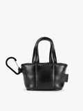 Luka Tote Zip Bag Charm in Vegan Leather