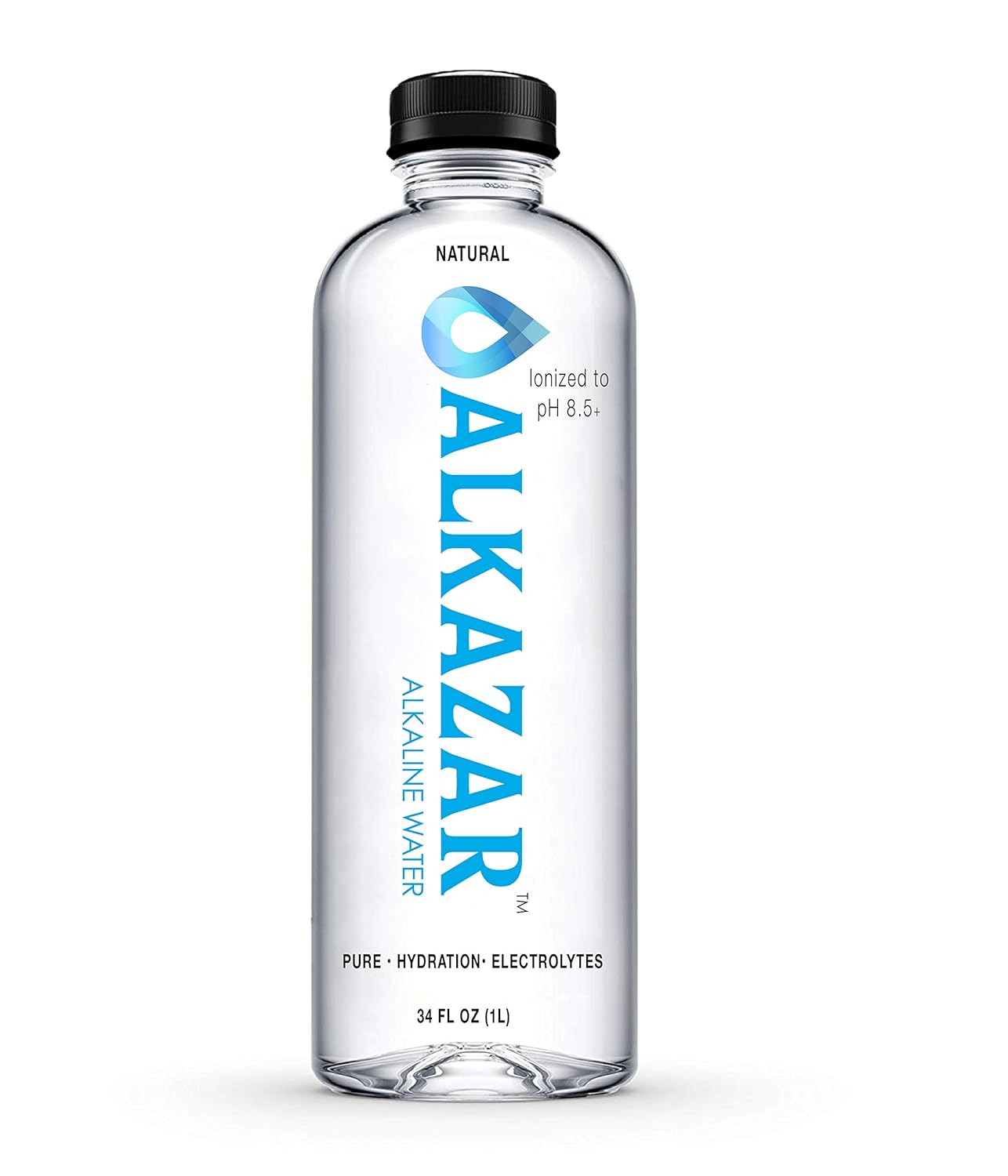 Alkaline Water pH 8.5+ with minerals and electrolytes 34 FL OZ Bottle 12 Pack P5920
