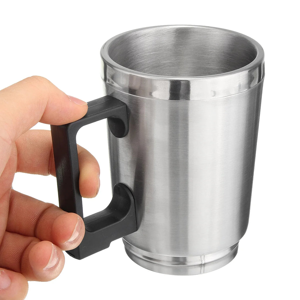Stainless Steel 500ml Car Heating Cup with Anti-Spill Lid W1879