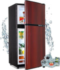 Compact Refrigerator, 3.5 Cu.Ft Double Door Fridge with 7 Level Adjustable Thermostat R35290