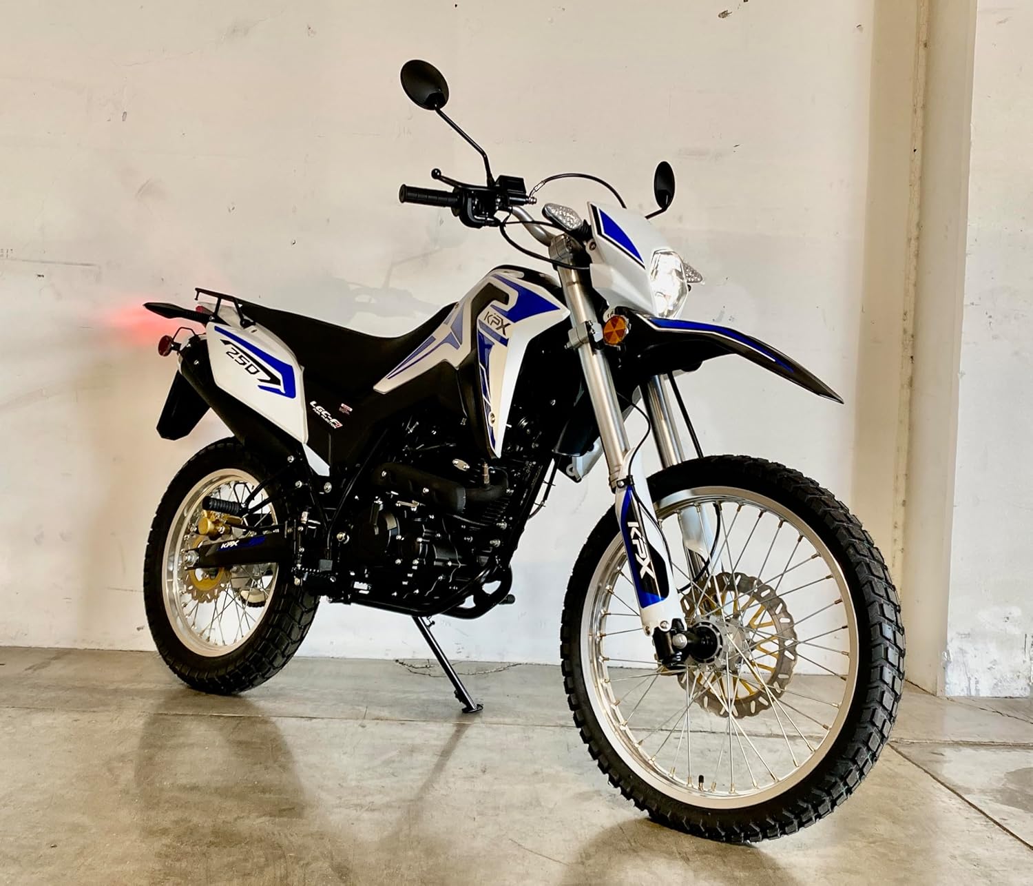 Blue 250CC Dual Sport Motorcycle I75128