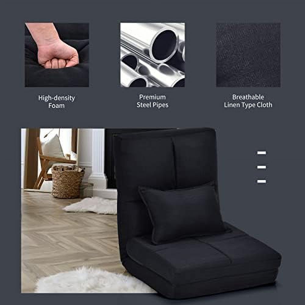 Folding Sofa Bed Floor Couch with Pillow V603