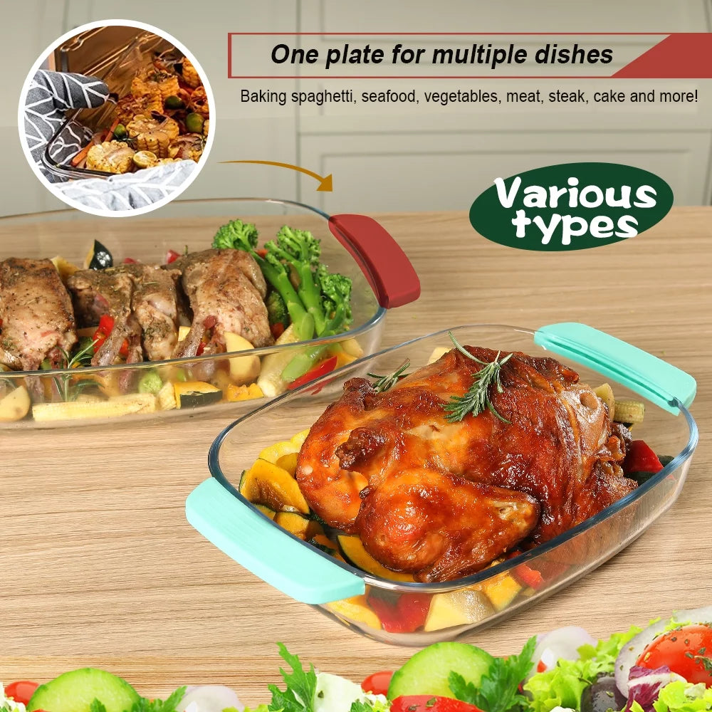 Baking Dish Set of 2 with Silicone Sleeves I50560