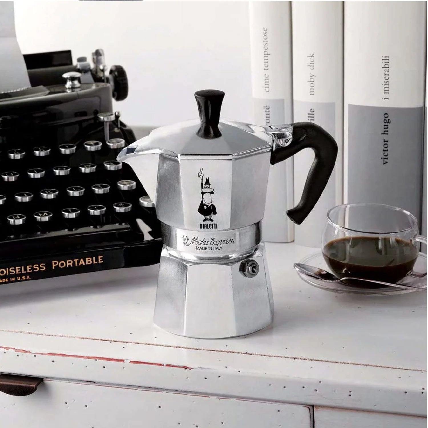 Aluminum 6 Cup Stovetop Espresso Coffee Maker G888