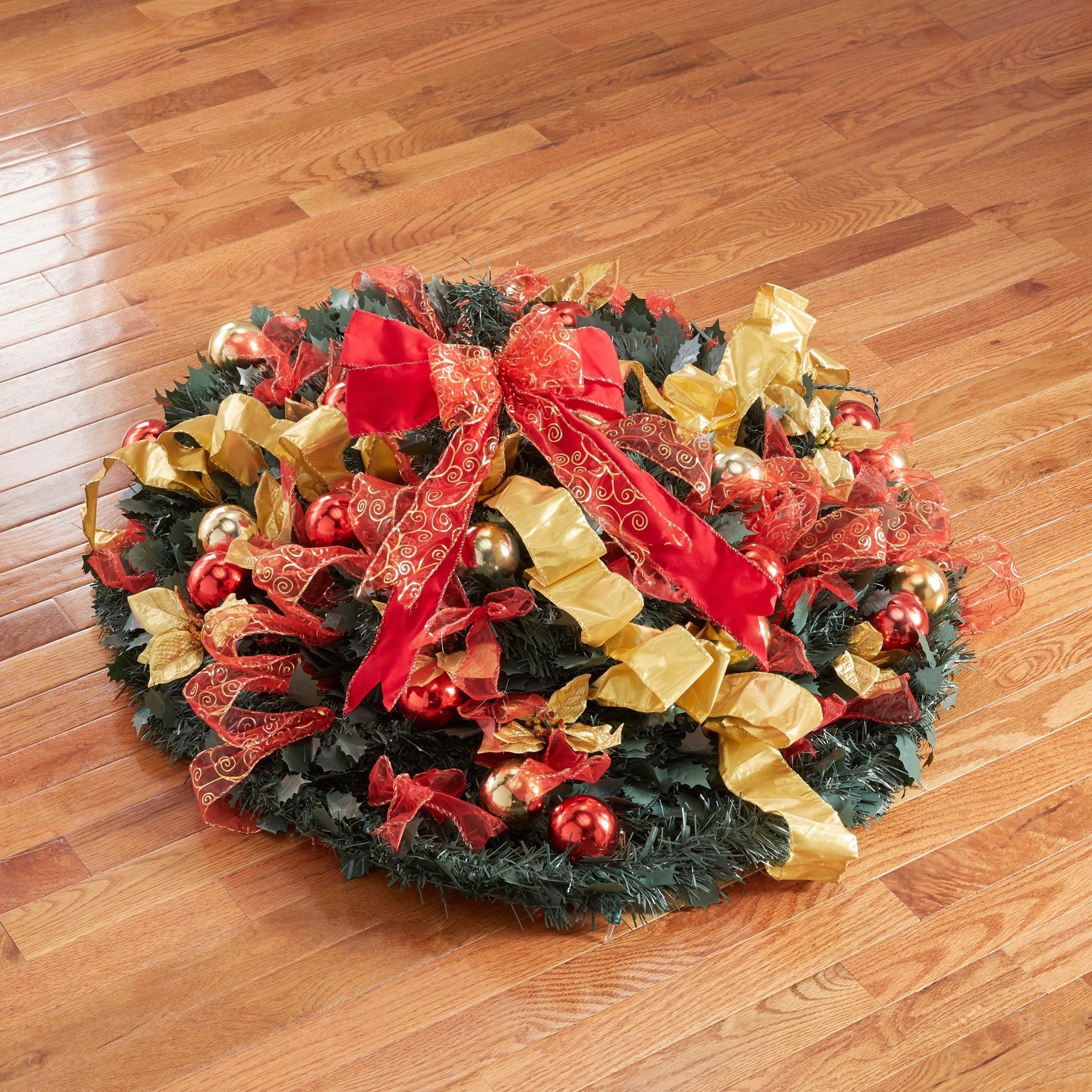 Red White 6 Foot Pre-Lit Christmas Tree C595