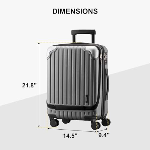20" Hardside Carry On Suitcase with TSA Lock J8867