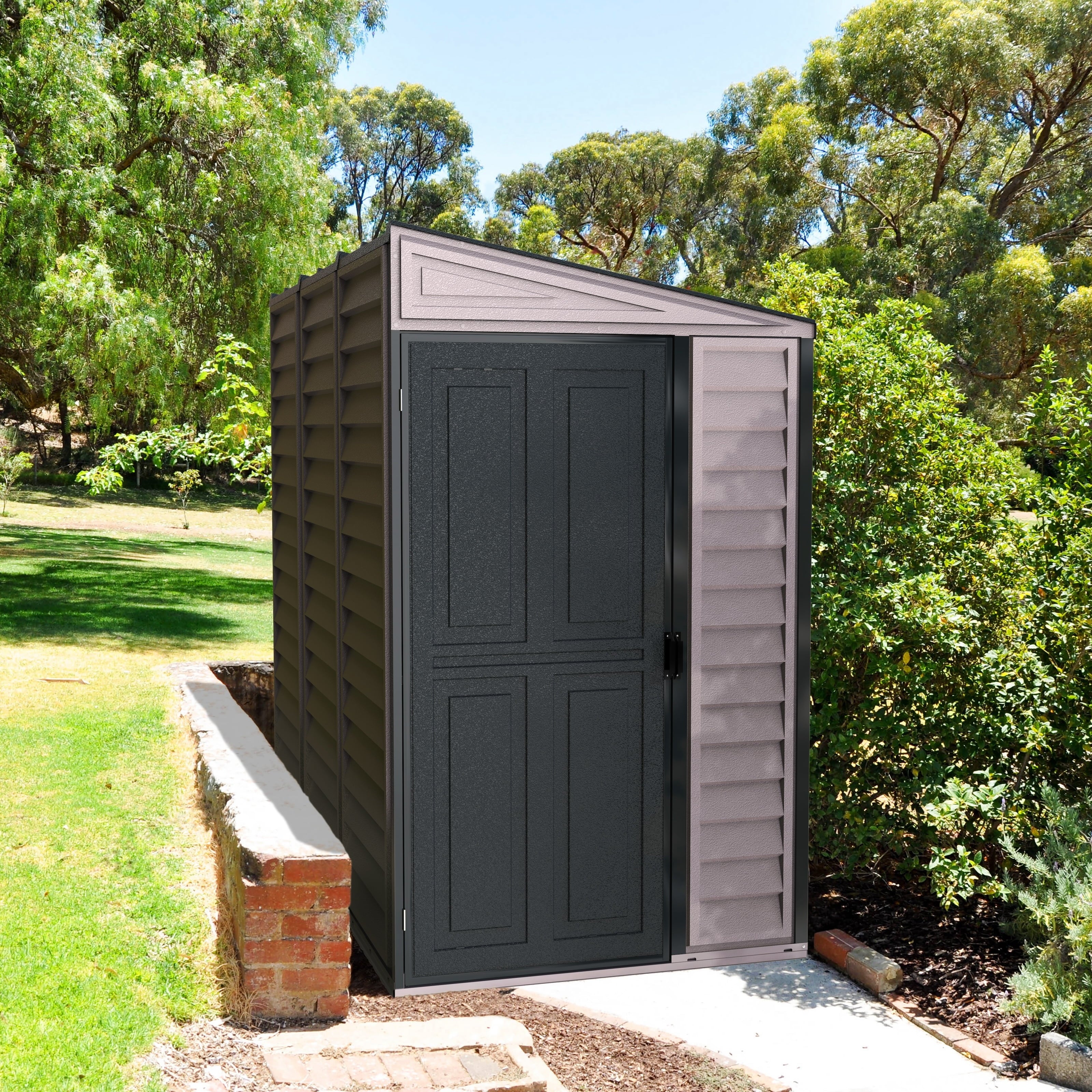 4ft x 8ft Vinyl Resin Outdoor Storage Shed Z9202