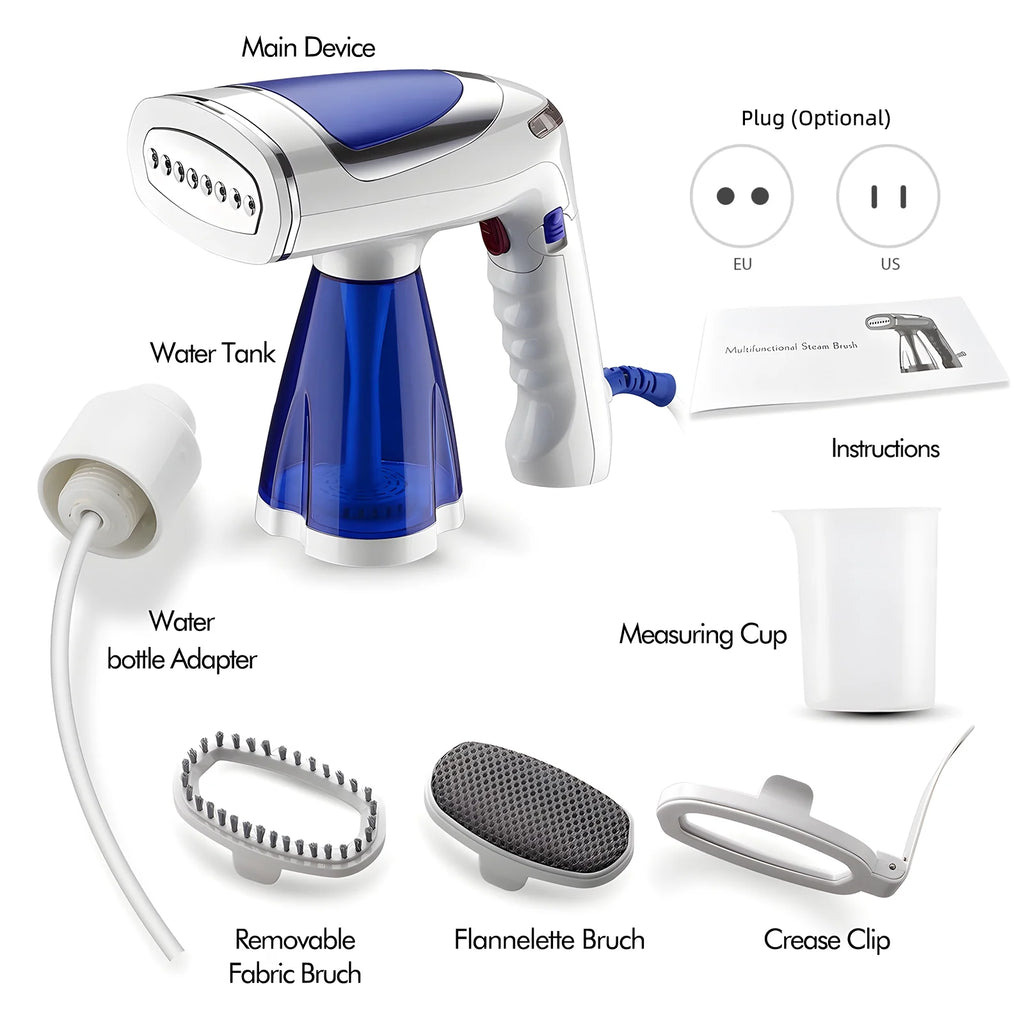 1600W 8.5oz Portable Handheld Fabric Steamer P51539