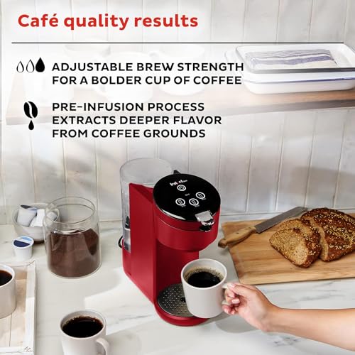 Single Serve Coffee Maker, K-Cup Pod Compatible Coffee Brewer, Black P367675