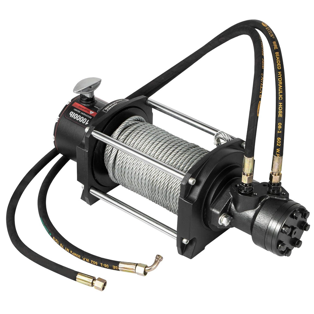 10,000lbs Hydraulic Winch with Steel Cable C372843