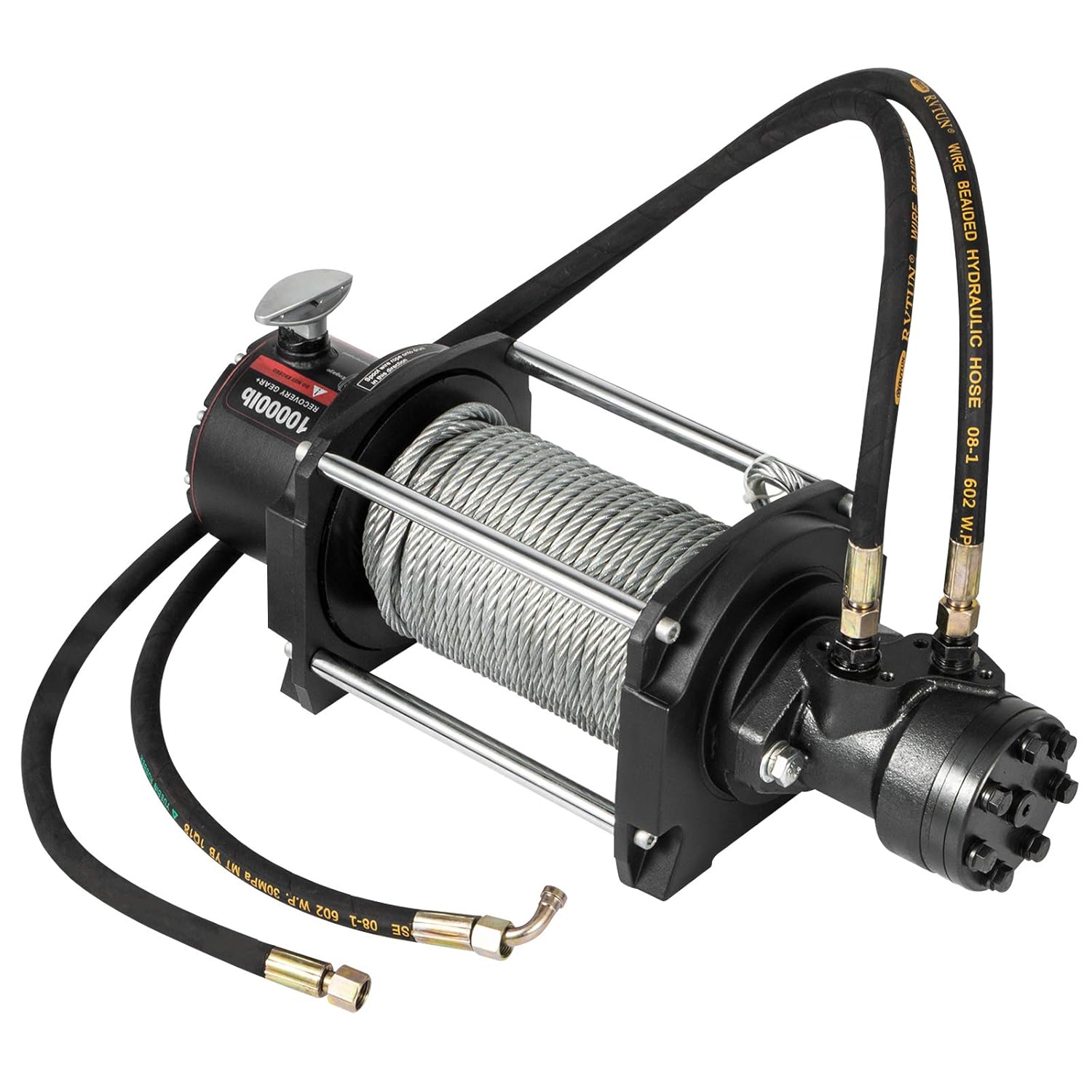 10,000lbs Hydraulic Winch with Steel Cable C372843