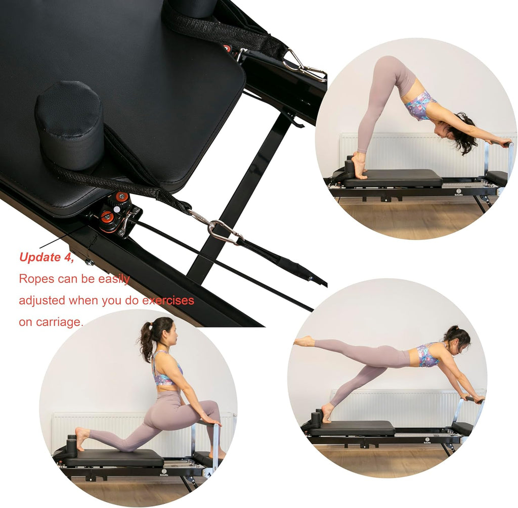 Updated Longer Size Pilates Reformer with Alloy Springs F2753