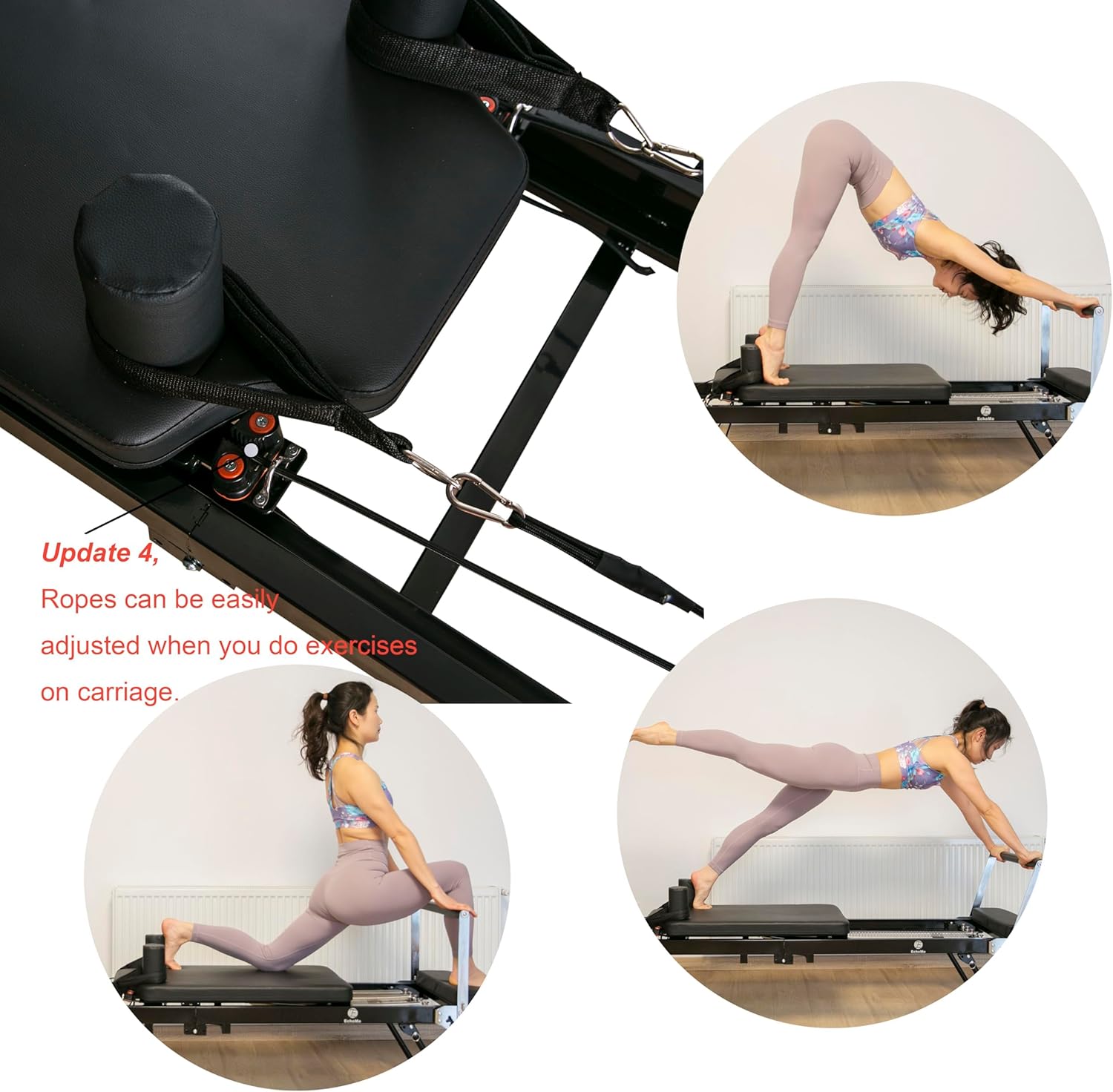 Updated Longer Size Pilates Reformer with Alloy Springs F2753