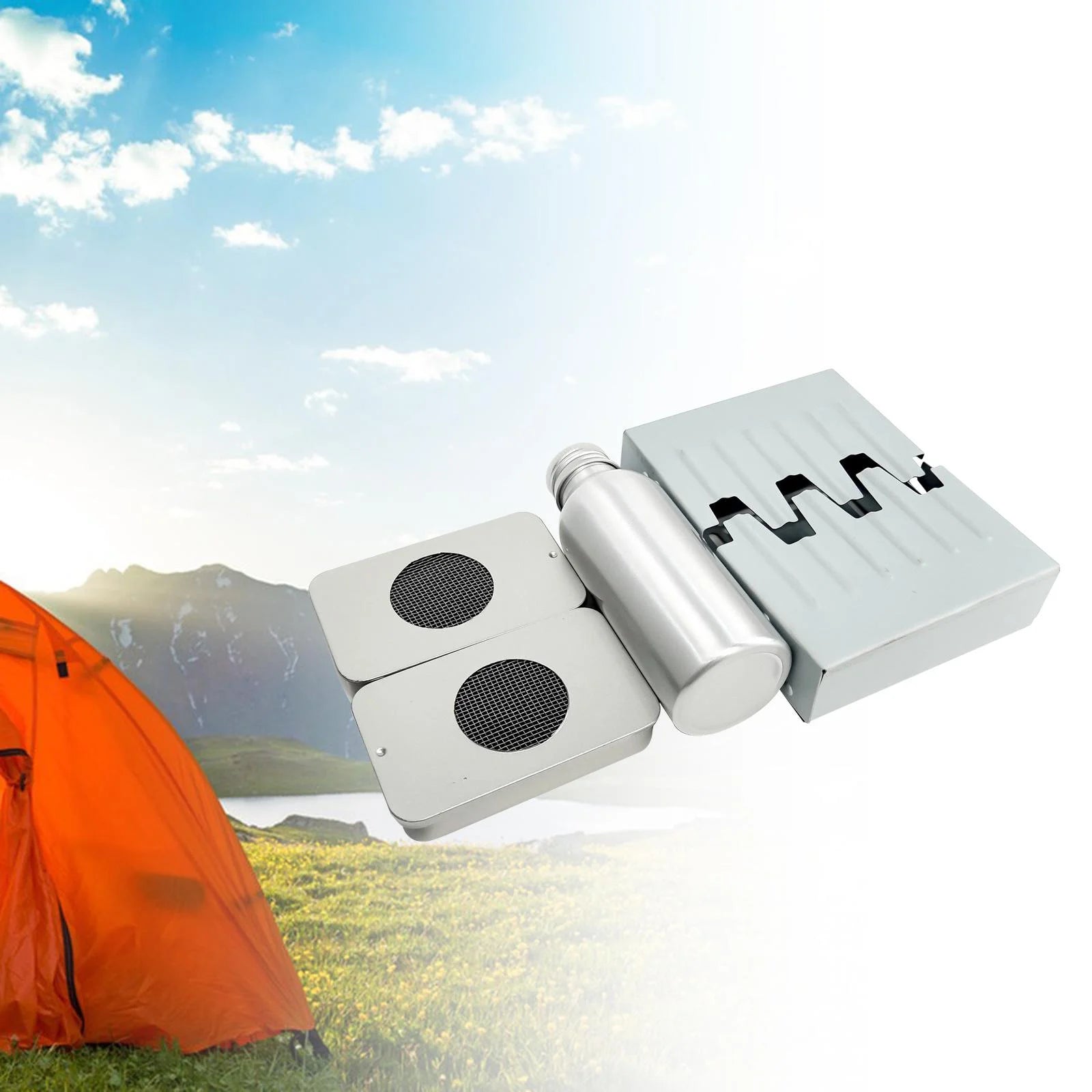 Mini Camping Stoves Set Folding Grill Burning Stoves Heater A6405