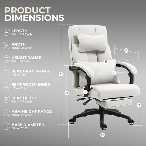 Black Fabric Executive Office Chair with Footrest N286