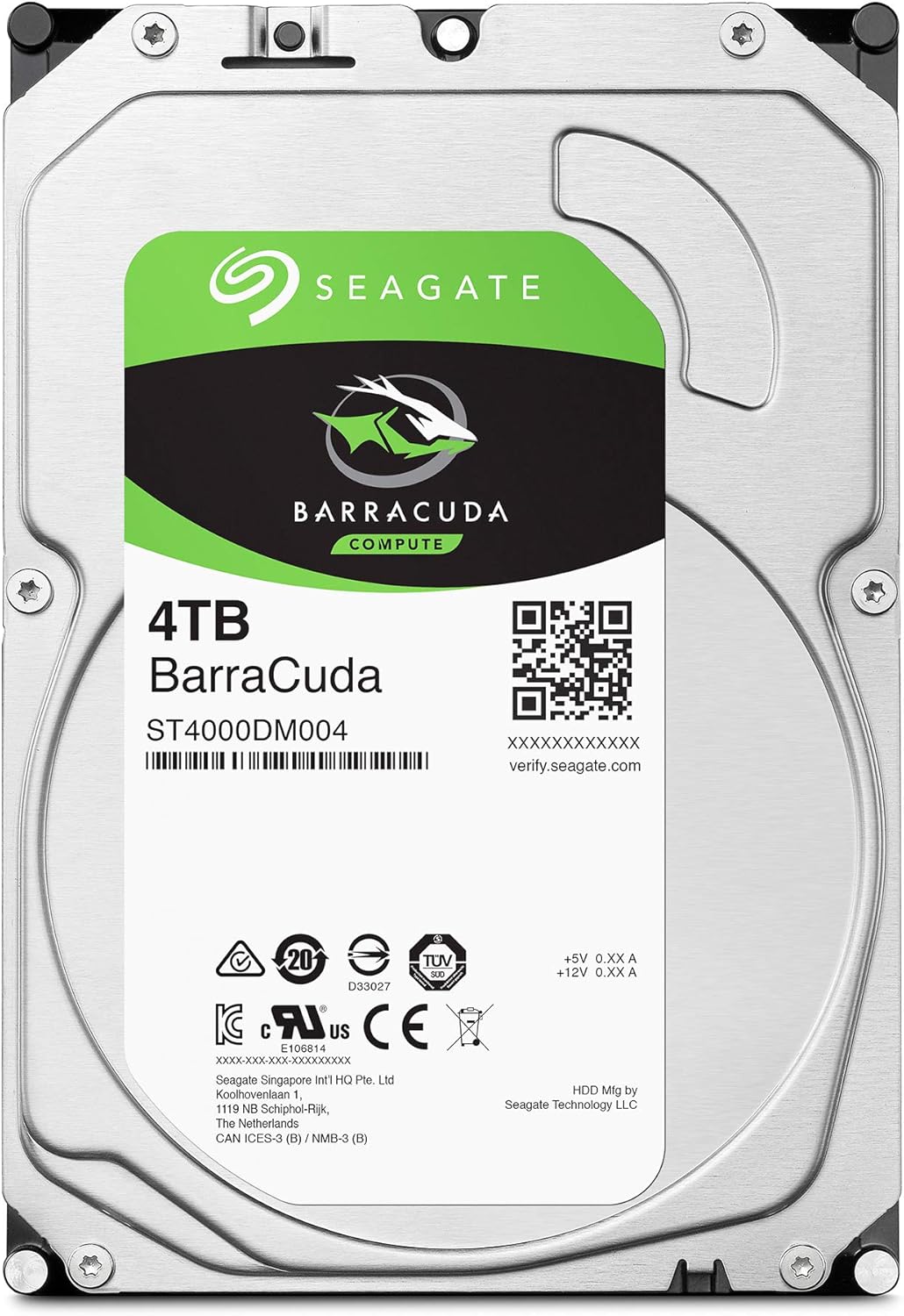 4TB Internal Hard Drive HDD 3.5 Inch Sata 6 Gb/s 5400 RPM 256MB Cache H406137