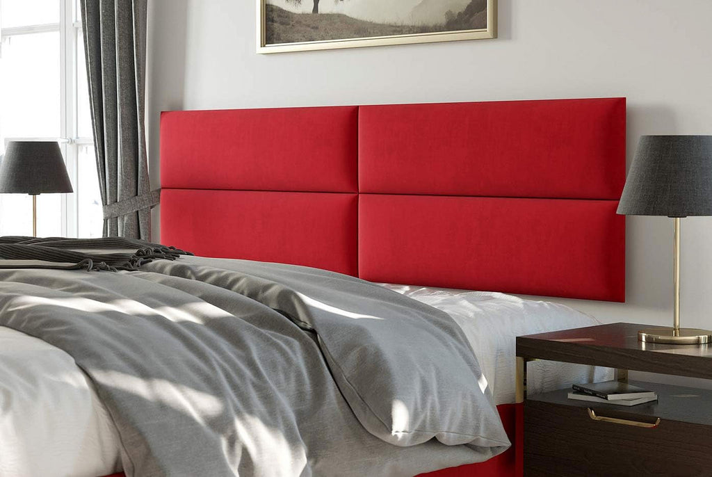 Red Melon Micro Suede Queen/Full Set Of 4 Panels Headboards Q136375