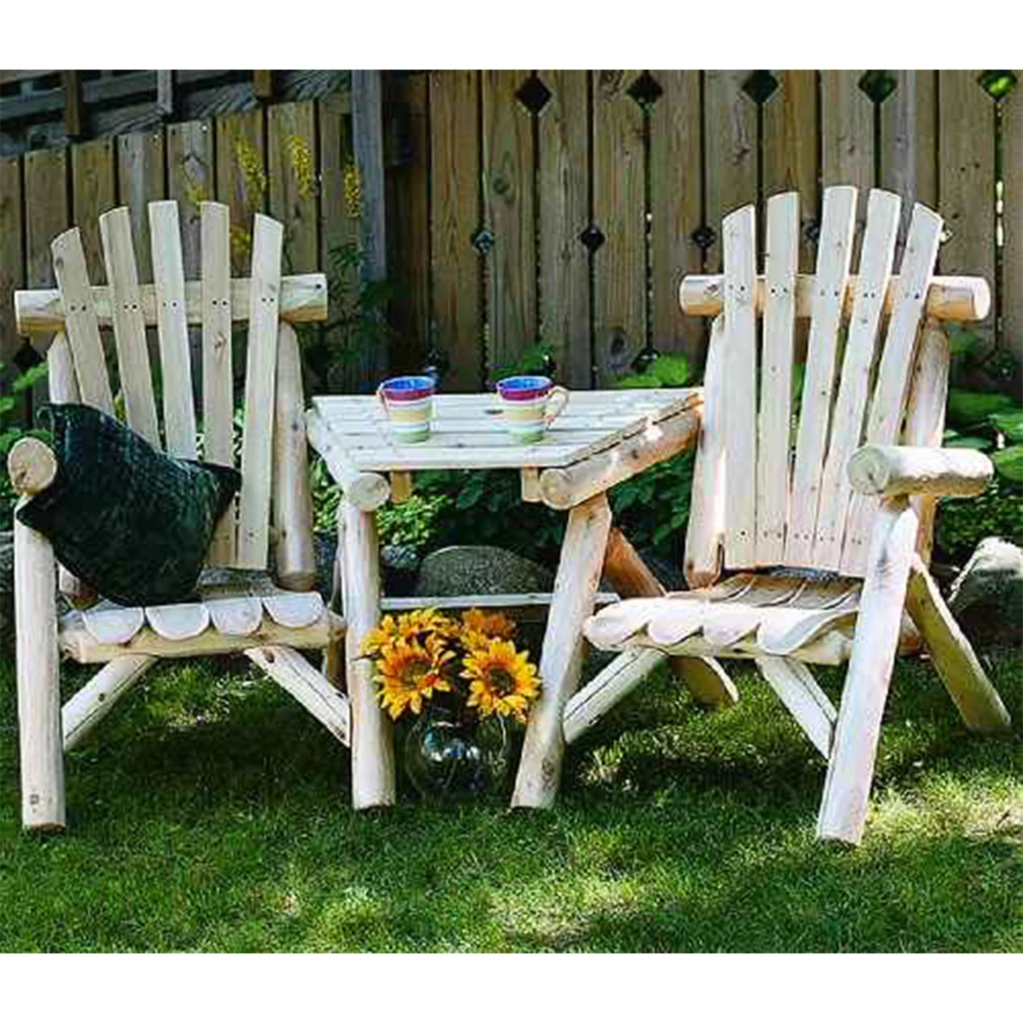 Natural White Cedar Patio Chairs K9279