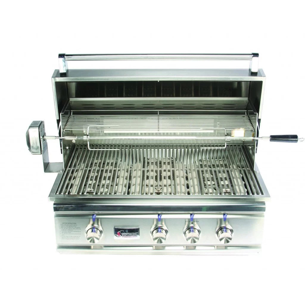 Stainless Steel 32-inch Built-in Gas Grill with Rotisserie C35449